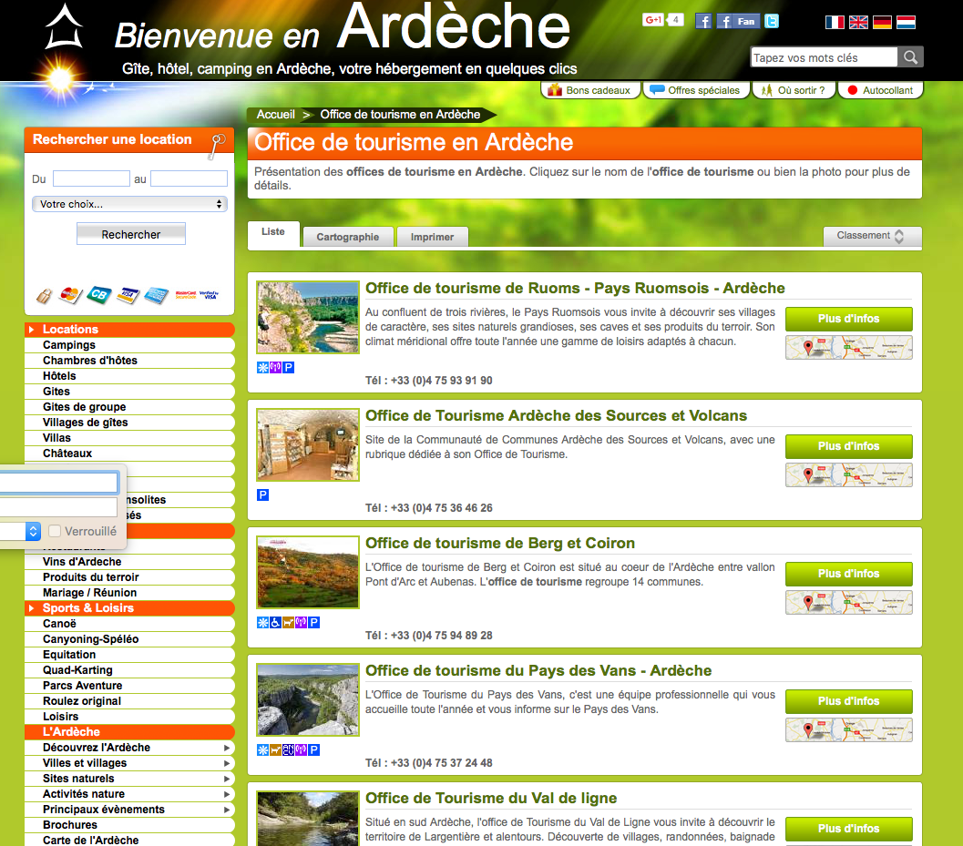 Office du Tourisme Ardèche